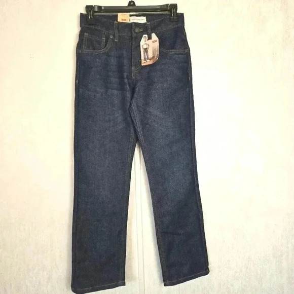 Levi Boys 514 Sz 12 26 x 27 Jeans Straight Regular Fit Adjustable Waist 5 Pocket - Picture 1 of 9